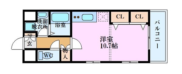 古江駅 徒歩8分 8階の物件間取画像